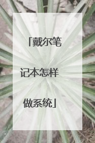 戴尔笔记本怎样做系统
