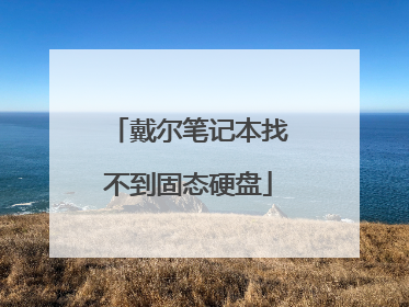 戴尔笔记本找不到固态硬盘