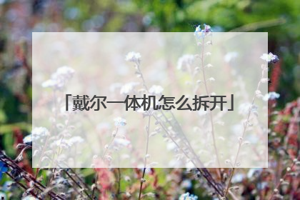 戴尔一体机怎么拆开