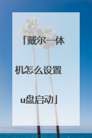 戴尔一体机怎么设置u盘启动