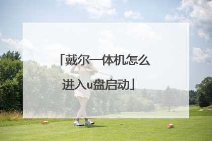 戴尔一体机怎么进入u盘启动