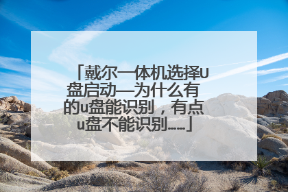 戴尔一体机选择U盘启动——为什么有的u盘能识别，有点u盘不能识别……