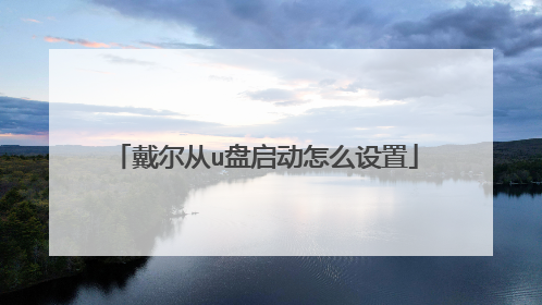 戴尔从u盘启动怎么设置