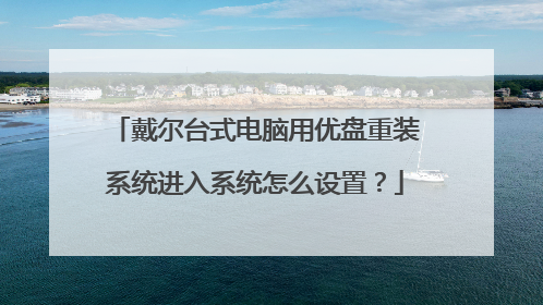 戴尔台式电脑用优盘重装系统进入系统怎么设置?
