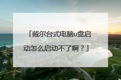 戴尔台式电脑u盘启动怎么启动不了啊?