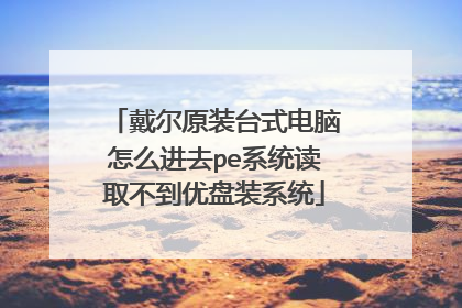 戴尔原装台式电脑怎么进去pe系统读取不到优盘装系统