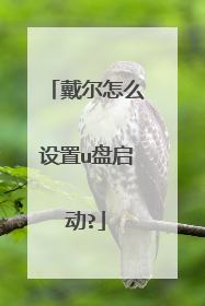 戴尔怎么设置u盘启动?
