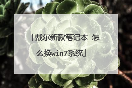 戴尔新款笔记本 怎么换win7系统