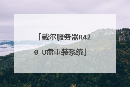 戴尔服务器R420 U盘重装系统