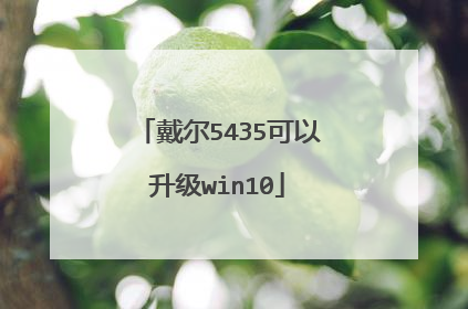 戴尔5435可以升级win10