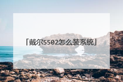 戴尔5502怎么装系统