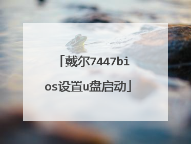 戴尔7447bios设置u盘启动
