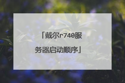 戴尔r740服务器启动顺序