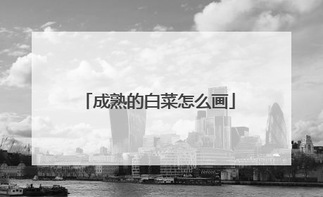 成熟的白菜怎么画