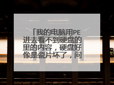 我的电脑用PE进去看不到硬盘的里的内容，硬盘好像是瓷片坏了，问：厂家能不能再恢复里面的数据！？？？？