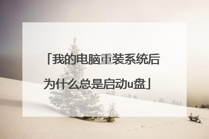 我的电脑重装系统后为什么总是启动u盘