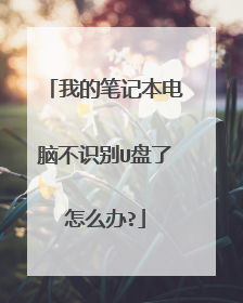我的笔记本电脑不识别U盘了怎么办?