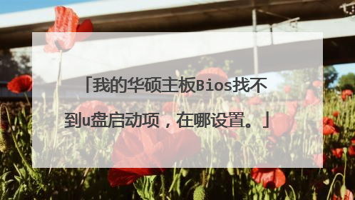我的华硕主板Bios找不到u盘启动项,在哪设置。