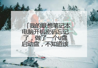 我的联想笔记本电脑开机密码忘记了，做了一个U盘启动盘，不知道该怎么消除密码?
