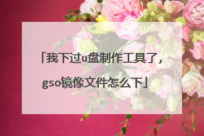 我下过u盘制作工具了,gso镜像文件怎么下