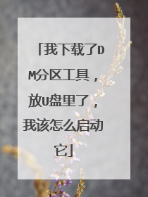 我下载了DM分区工具,放U盘里了,我该怎么启动它