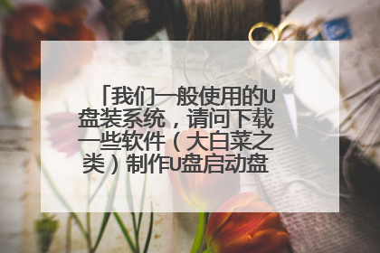 我们一般使用的U盘装系统,请问下载一些软件(大白菜之类)制作U盘启动盘的原理是什么?