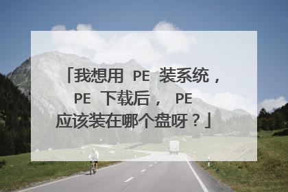 我想用 PE 装系统, PE 下载后, PE 应该装在哪个盘呀?