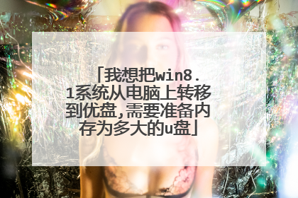 我想把win8.1系统从电脑上转移到优盘,需要准备内存为多大的u盘