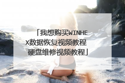 我想购买WINHEX数据恢复视频教程 硬盘维修视频教程