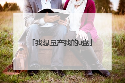 我想量产我的U盘