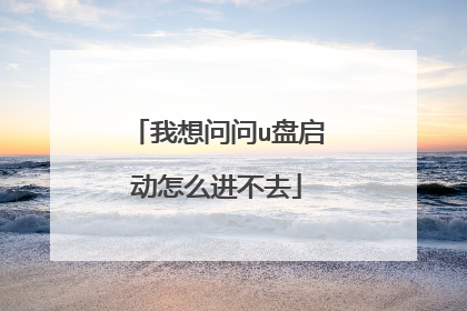 我想问问u盘启动怎么进不去