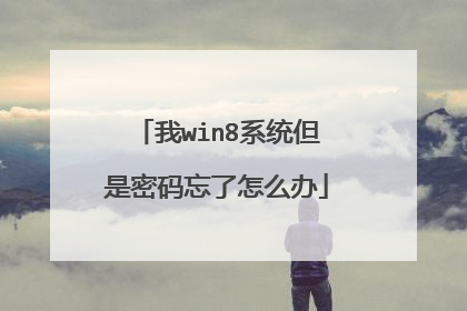 我win8系统但是密码忘了怎么办