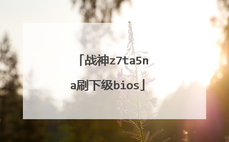 战神z7ta5na刷下级bios