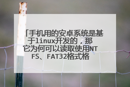 手机用的安卓系统是基于linux开发的,那它为何可以读取使用NTFS、FAT32格式格式化的U盘?