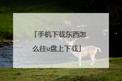 手机下载东西怎么往u盘上下载