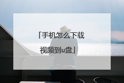 手机怎么下载视频到u盘