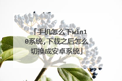 手机怎么下win10系统,下载之后怎么切换成安卓系统