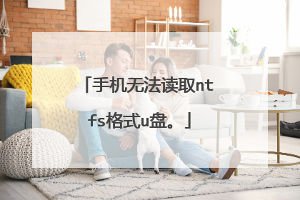 手机无法读取ntfs格式u盘。