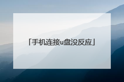 手机连接u盘没反应