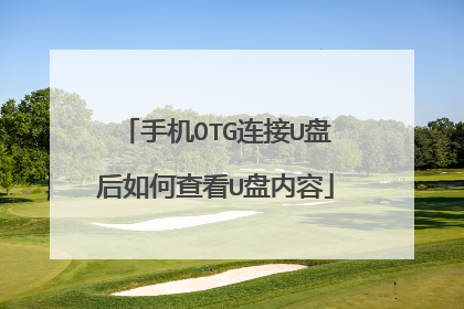 手机OTG连接U盘后如何查看U盘内容