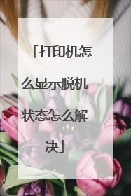 打印机怎么显示脱机状态怎么解决