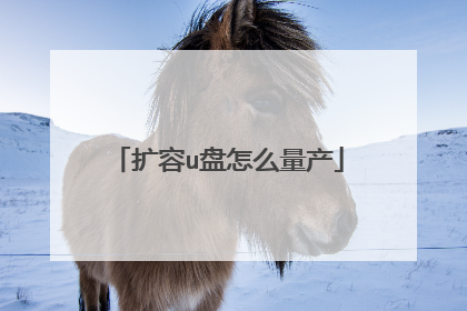 扩容u盘怎么量产