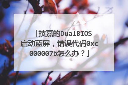 技嘉的DualBIOS启动蓝屏，错误代码0xc000007b怎么办？