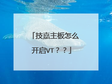 技嘉主板怎么开启VT??