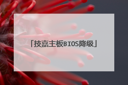 技嘉主板BIOS降级