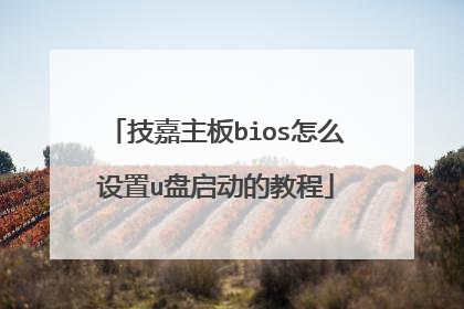 技嘉主板bios怎么设置u盘启动的教程