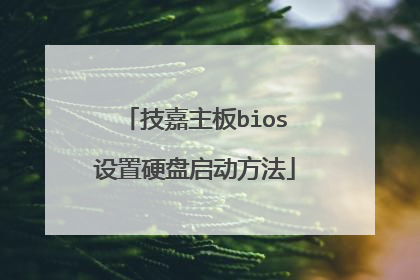 技嘉主板bios设置硬盘启动方法