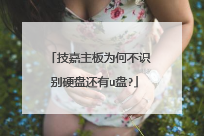 技嘉主板为何不识别硬盘还有u盘?