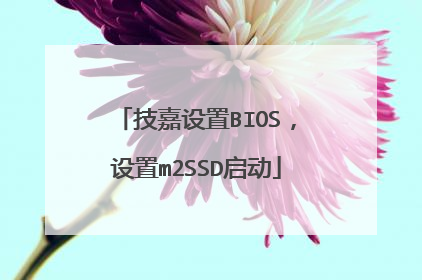 技嘉设置BIOS，设置m2SSD启动