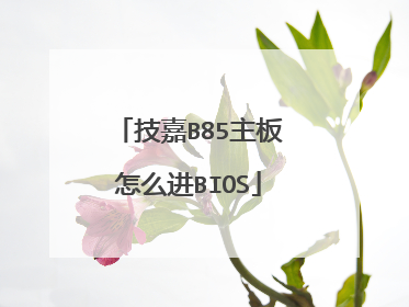 技嘉B85主板怎么进BIOS